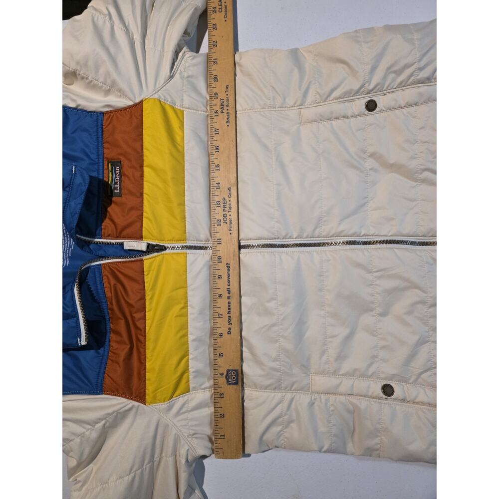 L.L.Bean Mountain Classic Puffer Jacket Womens Large Colorblock Insulated - Picture 4 of 6